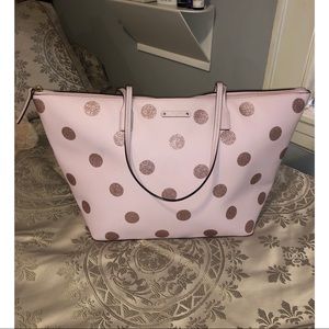 kate spade Hani Haven Lane Glitter Polka Dot Tote